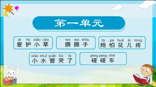 幼儿园教学儿歌识字拼音第一讲PPT专题演示