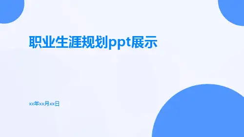职业生涯规划PPT展示