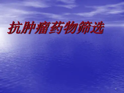 抗肿瘤药物筛选ppt课件