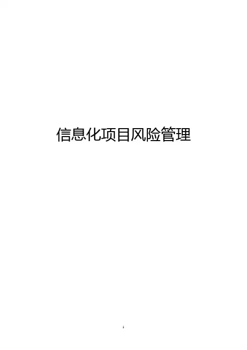 信息化项目风险管理