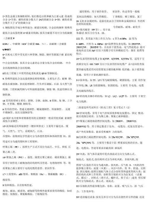 2018年二级建造师《机电工程》常考知识点完整版