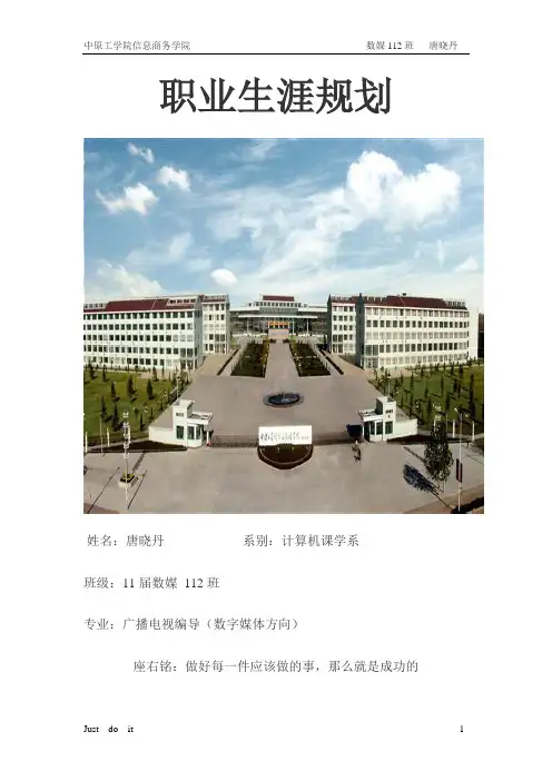 (完整版)数媒职业规划