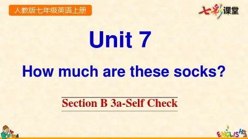 新PEP人教版七年级上册英语Unit 7 Section B 3a-Self Check