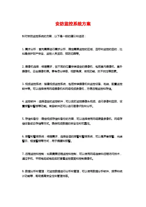安防监控系统方案 (2)