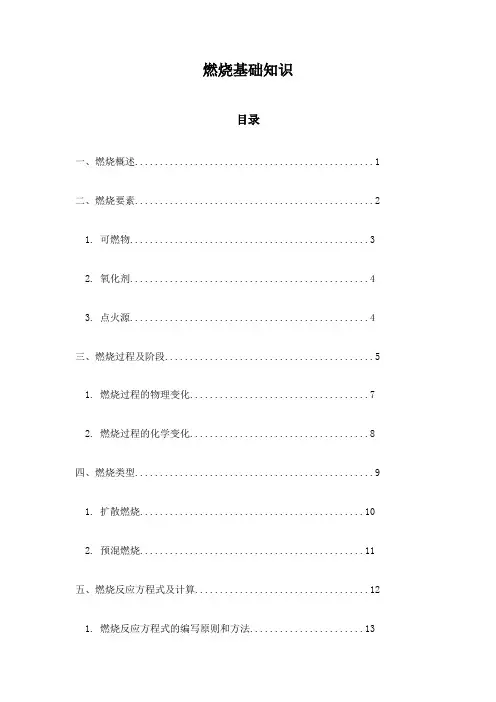 燃烧基础知识