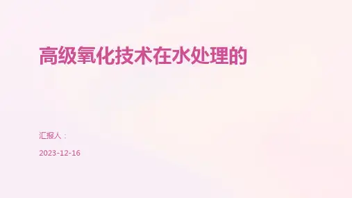 高级氧化技术在水处理的