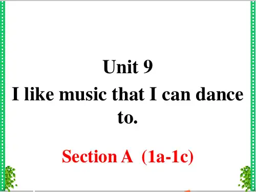 人教版九年级上册英语Unit 9 Section A 完整课件(121页)