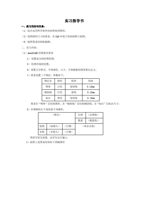 Photoshop图形图像处理技术实习指导书