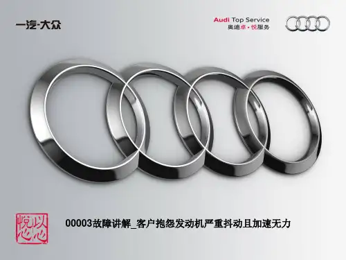 故障讲解1-发动机抖动且加速无力