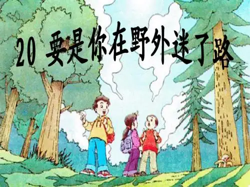 二年级下册 语文 20、要是你在野外迷了路