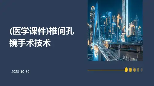 (医学课件)椎间孔镜手术技术