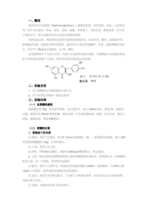 【方案】槐米 芦丁的提取