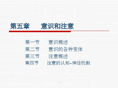 意识与注意ppt课件