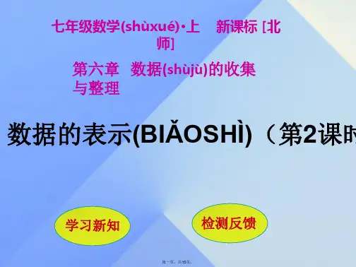 七年级数学上册第6章数据的收集与整理3数据的表示(第2课时)课件(新版)北师大版