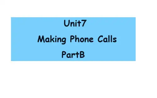 闽教版(MJ)五年级英语上册教学课件 Unit 7 Part B课件