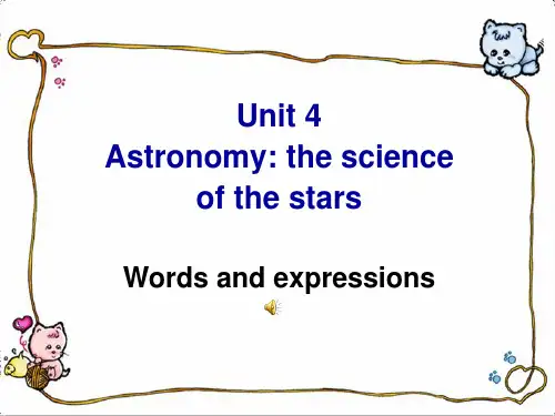 人教新课标版高一英语必修三Unit4Words and expressions课件