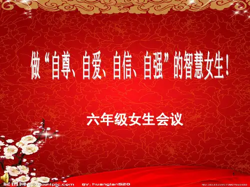 六年级女生会议(课堂PPT)
