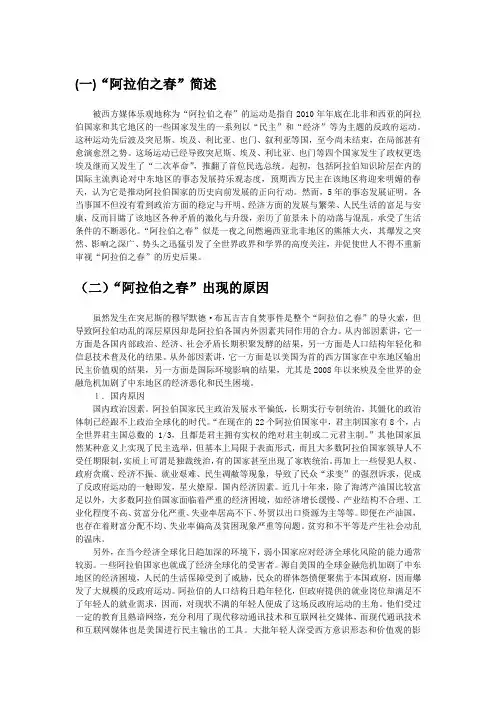 阿拉伯之春