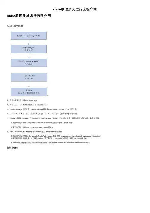 shiro原理及其运行流程介绍