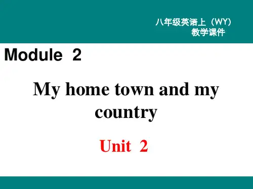 外研版八年级上册英语精品教学课件 Module 2 Unit 2