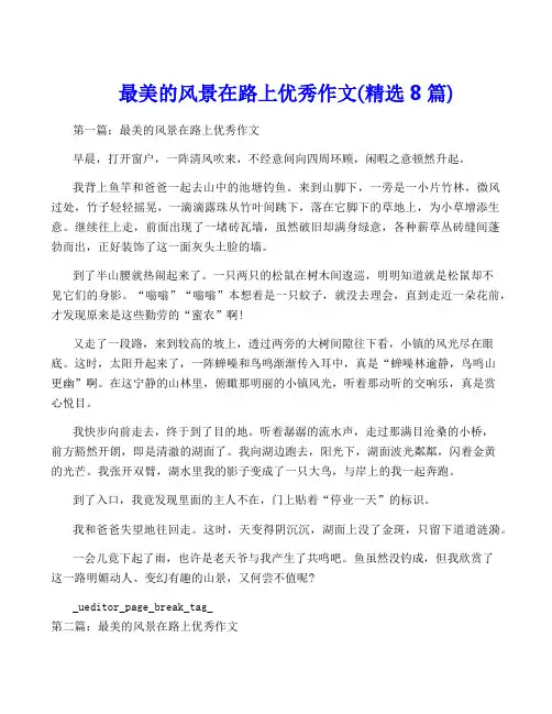 最美的风景在路上优秀作文(精选8篇)