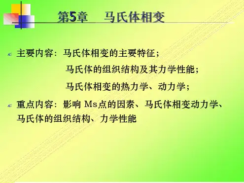 第5章 马氏体相变讲解