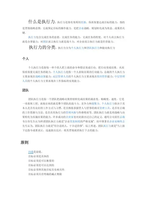 什么是执行力
