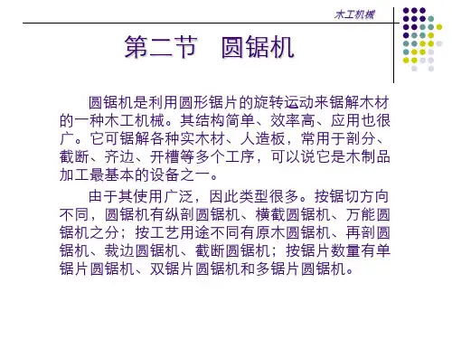 木工机械课件3