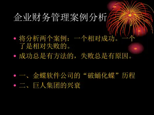 中小企业财务管理案例分析