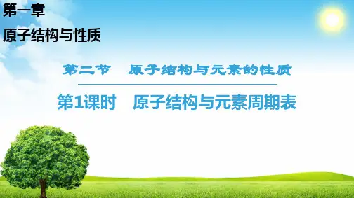 2018-2019学年人教版选修3第1章第2节原子结构与元素的性质第1课时课件(33张)