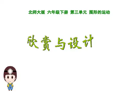 北师大版六年级数学下册欣赏与设计 (1)精选课件