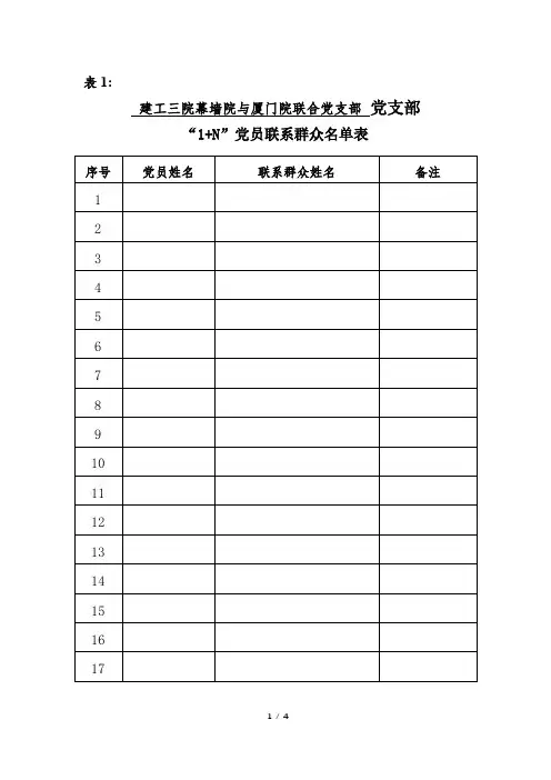 “1+N”联系群众谈话记录-20191213