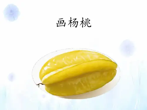 最新部编人教版小学二年级语文下册《画杨桃》第一课时精品教学课件