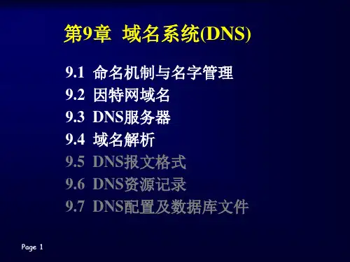 第9章 域名系统(DNS)