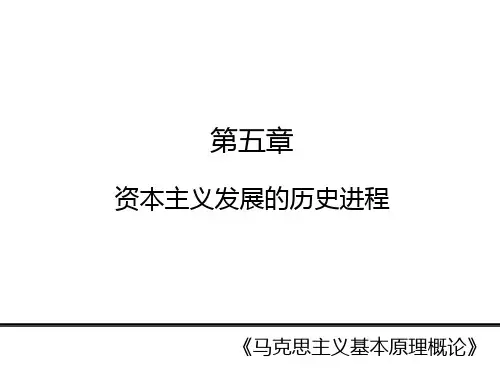 资本主义发展的历史进程