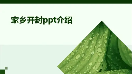 家乡开封ppt介绍