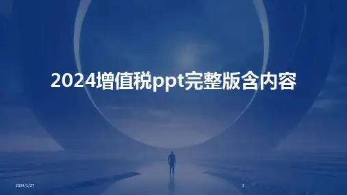 2024增值税ppt完整版含内容(2024)