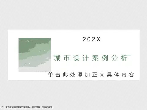 城市设计案例分析