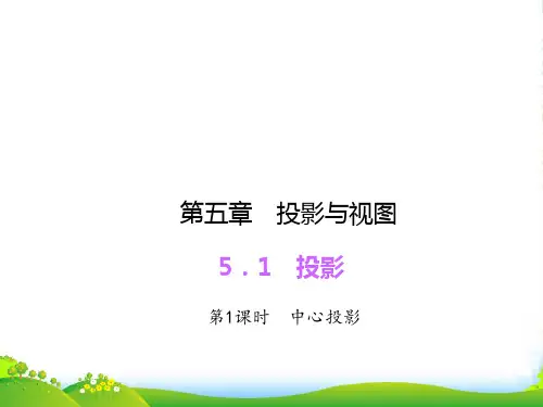 新北师大版九年级数学上册《投影》优课件