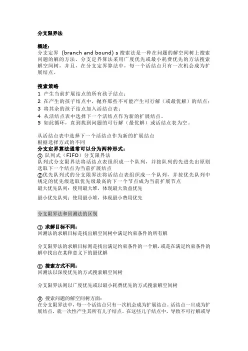 (原创精品)分支限界法