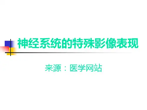 神经系统的特殊影像表现