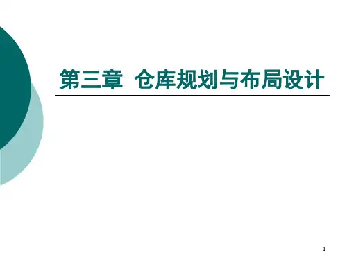 仓库规划与布局设计ppt课件