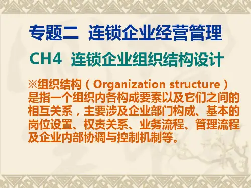 连锁经营管理精品PPT课件