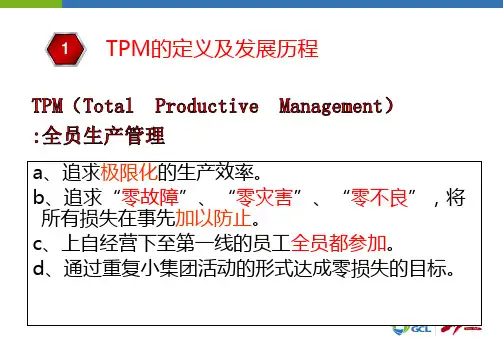 TPM的定义及发展历程概述