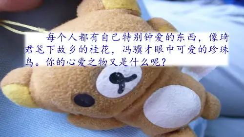 《习作：我的心爱之物》课件ppt(共15张PPT)