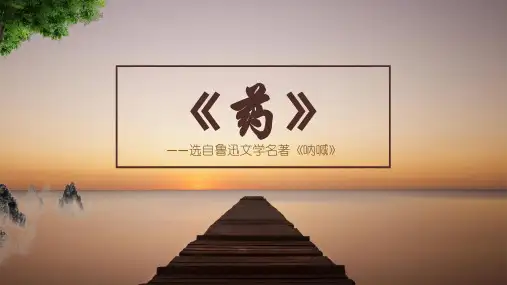 鲁迅作品《药》简约版PPT