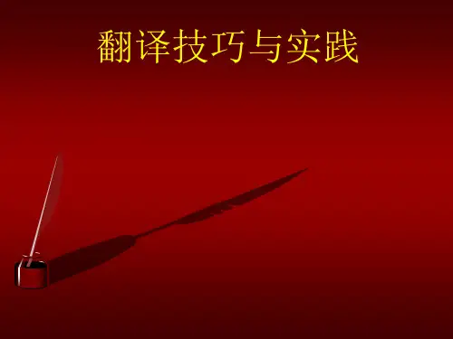 翻译技巧与实践1
