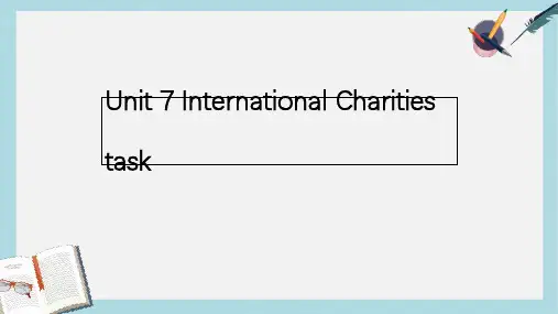 2019-2020年八年级英语下册 Unit 7 International Charities task课件 牛津版