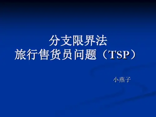 分支限界法——TSP问题讲诉