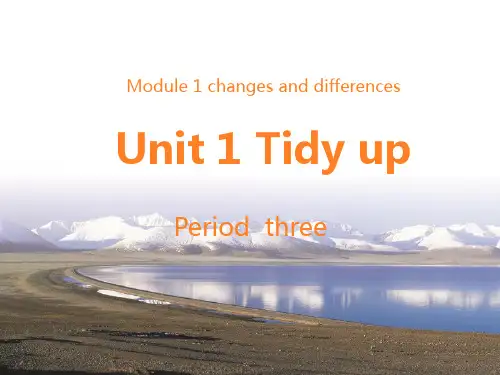 沪教版五年级下学期英语Unit 1 Tidy up 第三课时课件